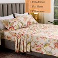 thumbnail image 5 of Queen's House Draps Boho à Imprimé Lotus Ensembles de Draps Format Grand-g, 5 of 5