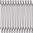 thumbnail image 1 of STRANDCHIC 100Pcs Tag Rope for Clothing Stores Malls with Black Plastic Ties 17x0.6x0.2in, 1 of 4
