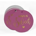 thumbnail image 2 of Inkdotpot Pack Of 100 Love Is Sweet Wedding Favor Paper Tags Craft Real Gold Foil Hang Tags, 2 of 7