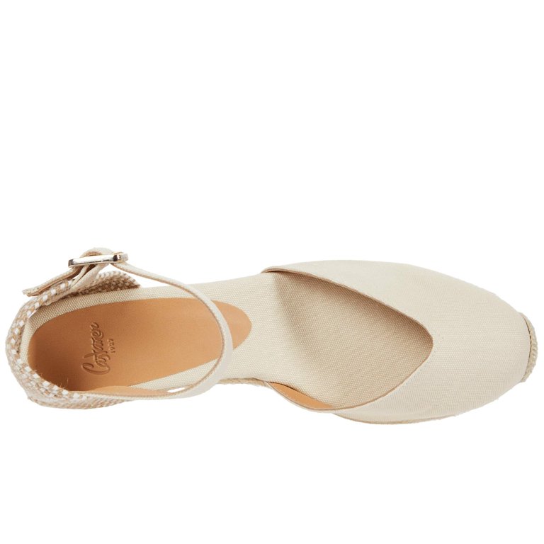 CASTANER Chiarita 60 mm Wedge Espadrille (Womens, Ivory, EU 36 (US