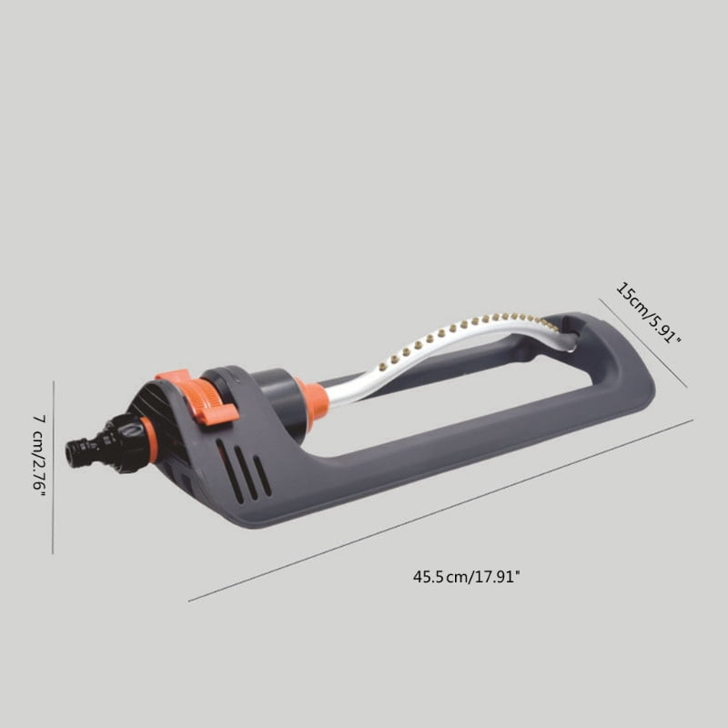 Oscillating Garden Sprinkler Oscillating Automatic Oscillating Sprinkler with 19 Hole Nozzles for Lawn Watering Bridge