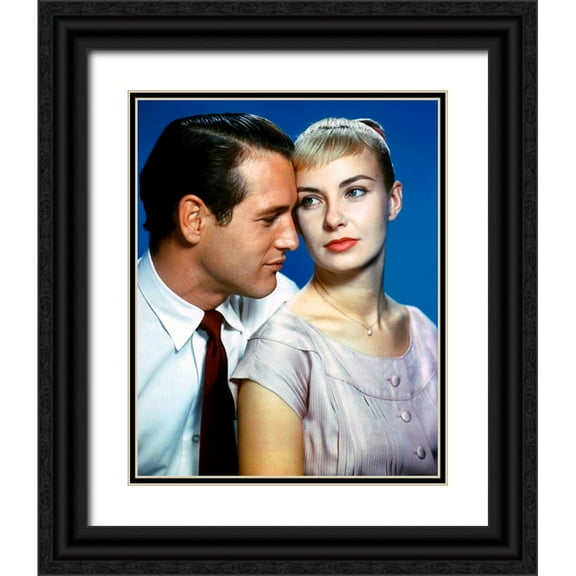 Vintage Hollywood Archive 12x14 Black Ornate Wood Framed with Double Matting Museum Art Print Titled - Paul Newman, Joanne Woodward, The Long, Hot Summer, 1958