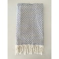 thumbnail image 2 of Beach Wave Turkish Cotton Beach Towel Country Club Blue, 2 of 12
