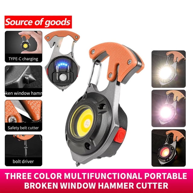 Lámpara Linterna LED COB multifunción para acampardestornilladorllaverolámpara (naranja) Ehuebsd Para estrenar