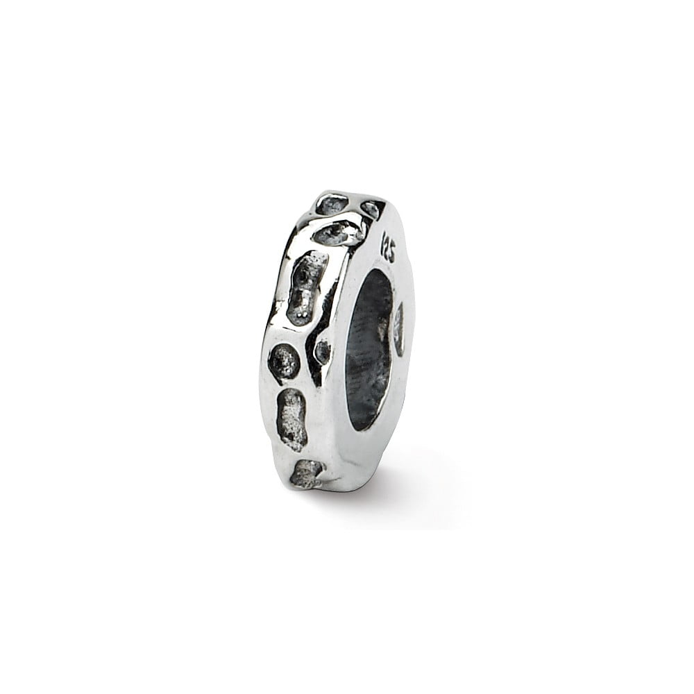 Solid 925 Sterling Silver Reflections Letter J Bead 7.3mm x 8.2mm