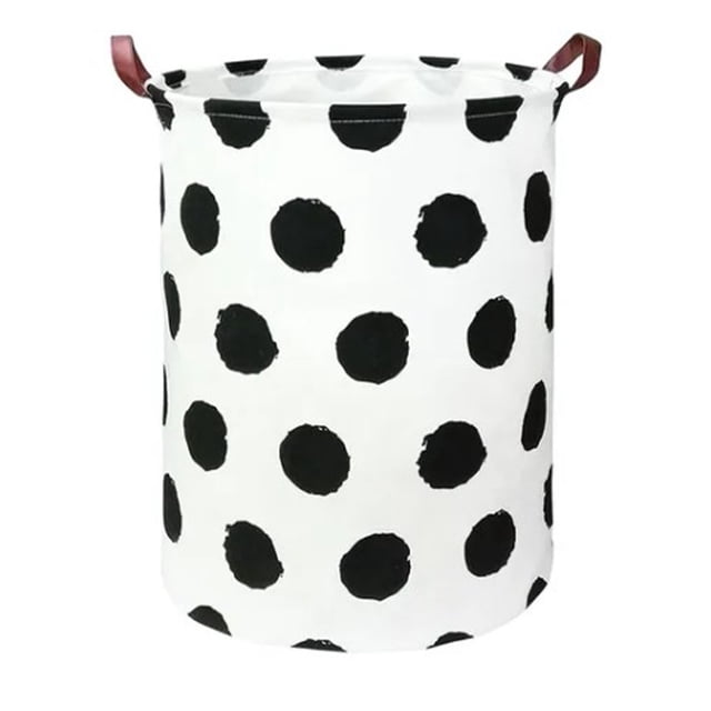 Cesta plegable para ropa sucia, cesta redonda impermeable para la ropa sucia, organizador de ropa grande portátil con asas para el hogar