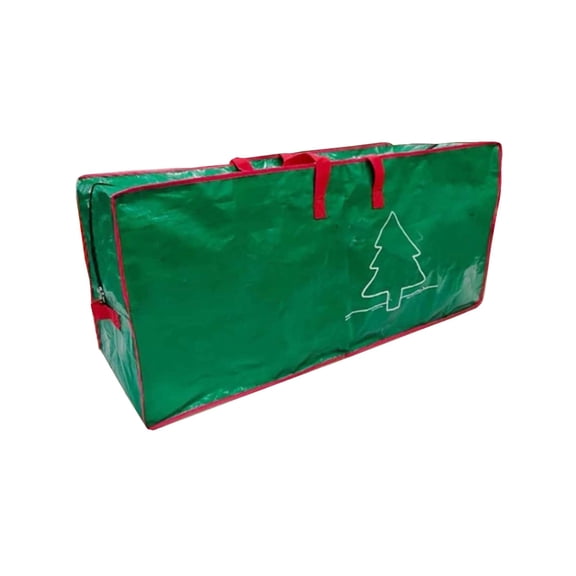 Btomtd Large Christmas Item Storage Bags, Nylon Woven Fabric Bags for Water Defense, Christmas Tree Storage Containers, Holiday Storage Box with Reinforced Handle, Size 240L, Green