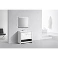 thumbnail image 7 of Kubebath NUDO 36″ Modern bathroom Vanity in Gloss White Finish, 7 of 7