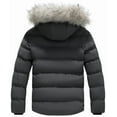 thumbnail image 2 of KVE Men's Hooded Winter Coat Warm Puffer Jacket Thicken Quilted Jacket Navy(Hood) XX-Large, 2 of 9