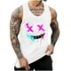thumbnail image 1 of Camisetas de Tanque de los Hombres Tanque de los Hombres Incolor Gradiente de Impresión Cuello Redondo Correa Delgada Fuga Atrás Regular Casual Deportes Blusas de Tanque, 1 of 5