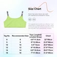 thumbnail image 4 of MSemis Kids Girls Crop Tops Camisole Tank Tops Sports Training Exercises Black 14, 4 of 4