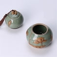 thumbnail image 4 of Gourd Tea Caddy With Airtight Lid And Carrying Handle Ceramic Loose Tea Storage Tin For Coffee Sugar, Nuts, Herb, Spice, 4 of 6