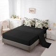 thumbnail image 5 of Castle Fairy Teens Watercolor Deer 7-Piece Twin Bedding,Vintaeg Camo Smooky Jungle Bedding Comforter Set,Green Brown Beige,Black Reversible, 5 of 7
