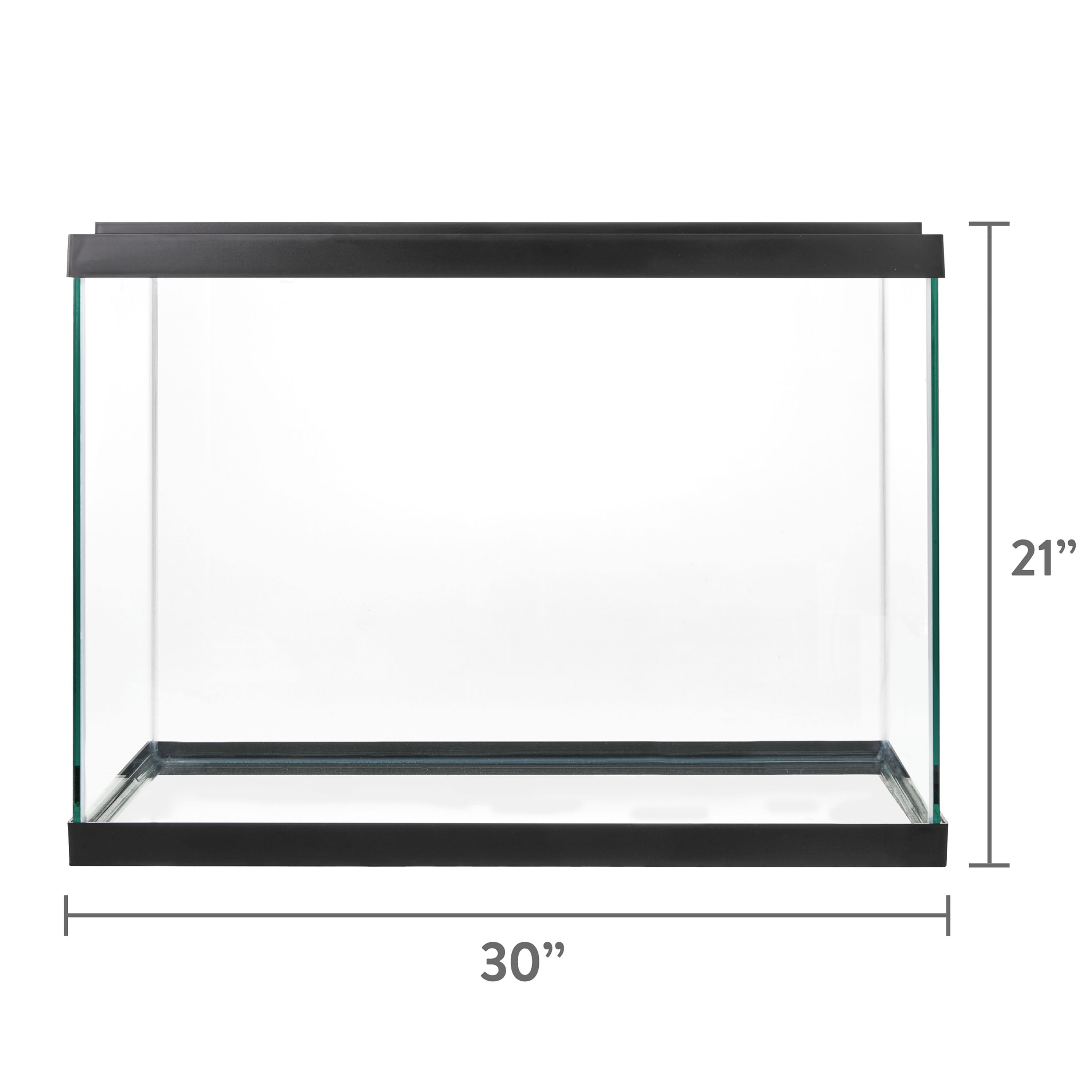 Aqua Culture Glass 20 Gallon Aquarium Starter Kit, Black
