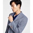 thumbnail image 3 of LAUREN RALPH LAUREN Men's Classic-Fit UltraFlex Stretch Grey Blue Check Coat (Regular,42), 3 of 8