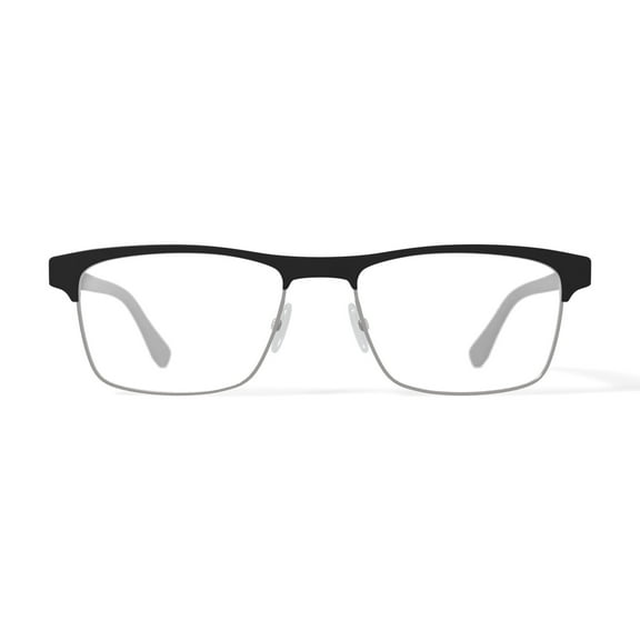 Lacoste Men's L2198G Prescription Eyeglasses with Case, Black/Silver