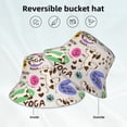 thumbnail image 5 of Daiia Dog Doing Yoga Pattern Bucket Hat - Trendy Cotton Sun Hat for Beach, Golf, Fishing - Fun Outdoor Vacation Boonie for Men and Women, 5 of 9