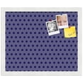 thumbnail image 2 of PinPix 17x14 Custom Cork Bulletin Board Dark Purple Dots Poster Board Has a Fabric Style Canvas Finish, Framed in Dark Purple Dots, by ArtToFrames (PinPix-401), 2 of 6