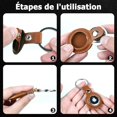 thumbnail image 4 of Lot de 4 Porte-Clés compatible avec AirTag, Porte-Clés pour AirTag, Portable IC[ca], 4 of 5