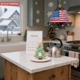 thumbnail image 6 of Stylish Metal Hanging Christmas Tree Wind Spinner - American Flag Center Festive Ornaments Perfect for Yard & Garden Decor, 6 of 7