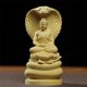thumbnail image 2 of Cliff Cypress Snake Buddha Shakyamuni Buddha Statue Wood Carving Home Buddhist Temple Deity Statues Nagarjuna Bodhisattva Decorations and Cultural Relics, 2 of 3