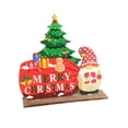 thumbnail image 3 of Decoraciones navideñas de mesa, centro de mesa navideño, decoraciones artesanales, letrero de madera navideño para el hogar, interior, granja D, 3 of 8