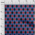 thumbnail image 1 of oneOone Cotton Poplin Twill Blue Fabric Argyle Check Sewing Craft Projects Fabric Prints By Yard 56 Inch Wide, 1 of 4