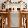 thumbnail image 2 of Table Runner 72 Inches Long for Kitchen Dining, Burnt Orange Ombre Dresser Scarf Farmhouse, Dining Table Decorations for Wedding/Parties, Modern Grey Gradient Farmhouse Art 14 x 72 In, 2 of 8