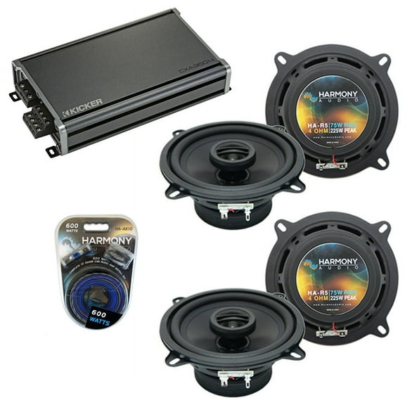 Fits Isuzu VehiCROSS 1999-2001 Speaker Replacement Harmony (2) R5 & CXA360.4 Amp