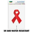 thumbnail image 2 of Red Awareness Ribbon Drug Free HIV AIDS Home Business Office Sign, 2 of 6