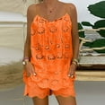 thumbnail image 2 of Women's Casual Loose Fit Solid Color Short Sleeve Tee and Pants Two Piece Shorts Suit Set, 2 of 5