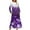 Purple, variant on COSFO Christmas Womens Dresses Crew Neck Blue Casual Long Sleeve Midi Dresses A-Line Flowy Dress