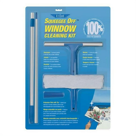 Ettore 17050 12 in. Squgee Kit with 5 in. Pole
