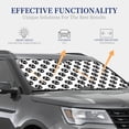 thumbnail image 4 of JUNZAN Gear Tools Pattern Car Windshield Sun Shade | Reflective Sunshade | Foldable 2-Piece Sun Shield Protect Your Car | Fits Sedans, SUVs, Hatchbacks-Large, 4 of 6