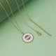thumbnail image 3 of Evil eye necklace gold protection necklace, Handmade evil eye jewelry for women, Eye necklace Ojo Turco pendant luck amulet, Third eye necklace birthd, 3 of 4