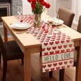 thumbnail image 1 of TUWABEII Regalos de San Valentín Bandera de mesa colorida del amor Decoración de mesa del restaurante del día de San Valentín Decoración del ambiente del aniversario, 1 of 7