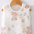 thumbnail image 4 of Mifsaly Baby Summer Rompers Sleeveless Cotton Romper Cute Animal Print Toddler Infant One Piece Outfits, 4 of 5