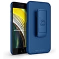 thumbnail image 3 of BELTRON iPhone 7/8/SE 2020 Holster Case, Super Slim Rubberized Grip Case & Swivel Belt Clip Holster Combo with Built-in Kickstand for for Apple iPhone SE 2nd Gen 2020, 8, 7, 6, 6s Blue, 3 of 7
