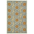 thumbnail image 6 of SAFAVIEH Chelsea Alondra Geometric Borders Wool Area Rug, Ivory/Blue, 7'9" x 9'9", 6 of 10