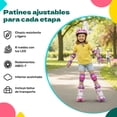 thumbnail image 2 of Patines 4 Ruedas Little Monkey Luz Led Ajustables Niñas Y Niños 3 Boches, 2 of 7