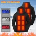 thumbnail image 4 of Zormilly Heated Hoodie for Men Women winter Plus Size Zip Up Hoodie with Pockets 4-Controller Warm Heating Black Sweatshirt, S-5XL, 4 of 8