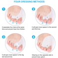 thumbnail image 5 of Corrector de juanetes Enderezador de dedos de gel, separador de dedos Separador de dedos de silicona Hallux Valgus Alivio del dolor con almohadillas para el antepié Protector de cojín para bailarines de ballet y atletas de yoga (antepié) Kuyhfg Bienvenido a Kuyhfg, 5 of 5