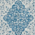 thumbnail image 6 of SAFAVIEH Courtyard Kebo Traditional Indoor/Outdoor Area Rug, 6'7" x 6'7" Round, Blue/Grey, 6 of 7