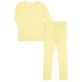 thumbnail image 3 of Sleep On It Girls Bamboo Viscoce 2-Piece Snug Fit Pajama Set (2-Pack) - Lemon, Size 7, 3 of 9