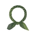 thumbnail image 1 of BUFANDA IMPRESA A RAYAS SIMÉTRICAS DE COLOR CONTRASTANTE PARA MUJERES INSPIRE CHIC, 27.6x27.6" SQUARE HERRINGBONE NECK SCARVES NECKERCHIEF 70x70cm/27.6x27.6" (LxW) VERDE, 1 of 6