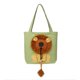 thumbnail image 1 of Cat Dog Small Pet Canvas Tote Bag - Lion Shaped Pet Carrier Handbag For Outdoors - Blue, 1 of 5
