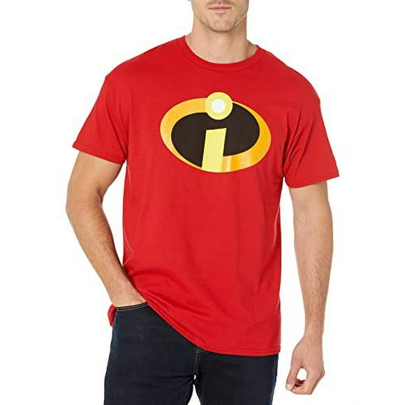 Disney Unisexe Adulte le T-Shirt Incroyable T-Shirt, Rouge, Moyen Nous