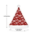 thumbnail image 3 of Haiem Ho-Ho-Ho Pattern Santa Hat Confortable Velvet Christmas Hat for Christmas Party Favors Fit for Adults and Kids, 3 of 6