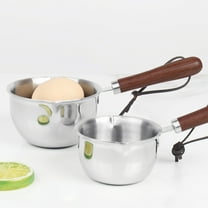 TABLZONE Stainless Steel Saucepan with Ergonomic Handle, Dual Pour Spouts, Cookware for Kitchen Cooking