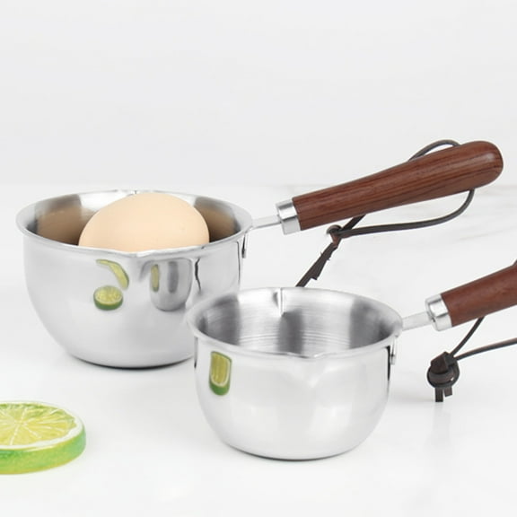 TABLZONE Stainless Steel Saucepan with Ergonomic Handle, Dual Pour Spouts, Cookware for Kitchen Cooking